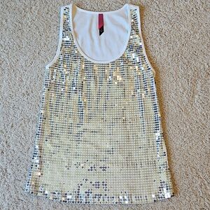 Pure Energy White Ribbed Tank with Pink Tag